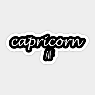 Capricorn Af Sticker